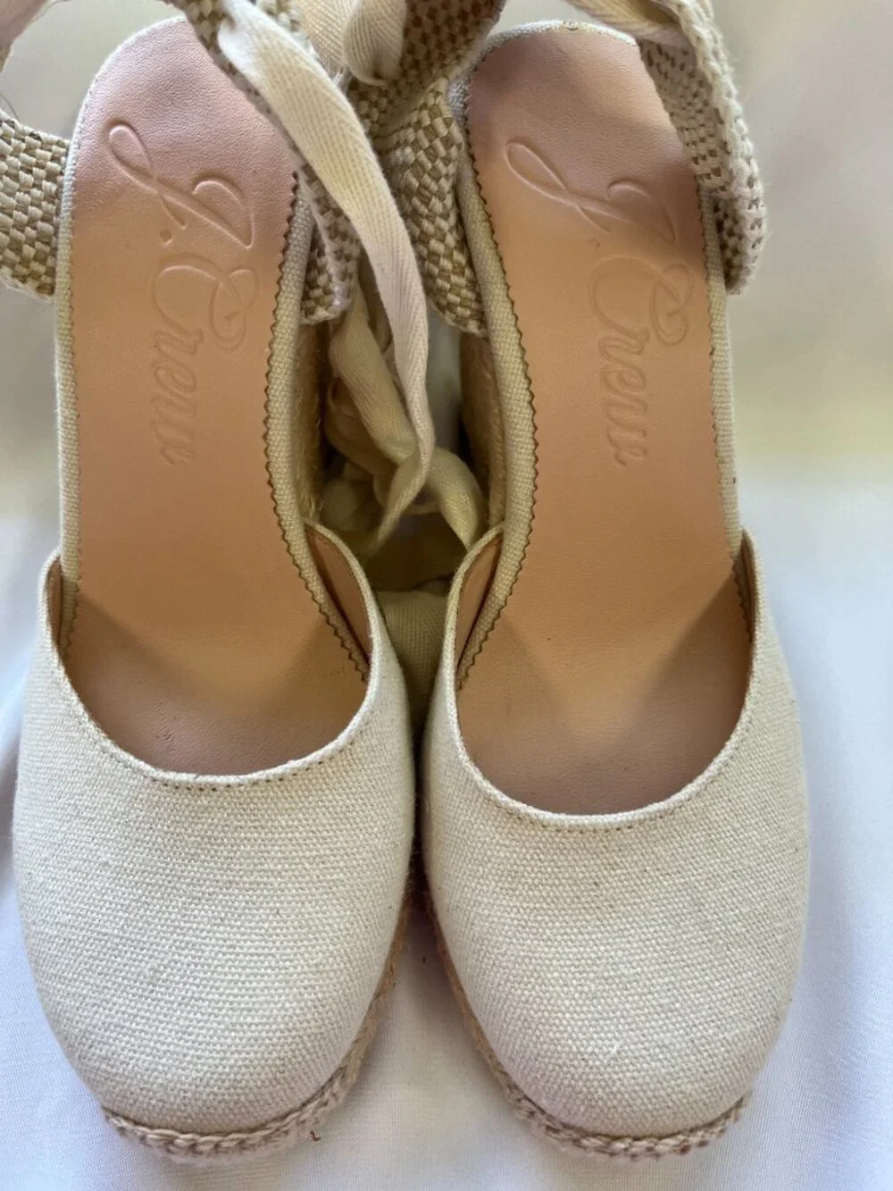 J. Crew Factory cream espadrille